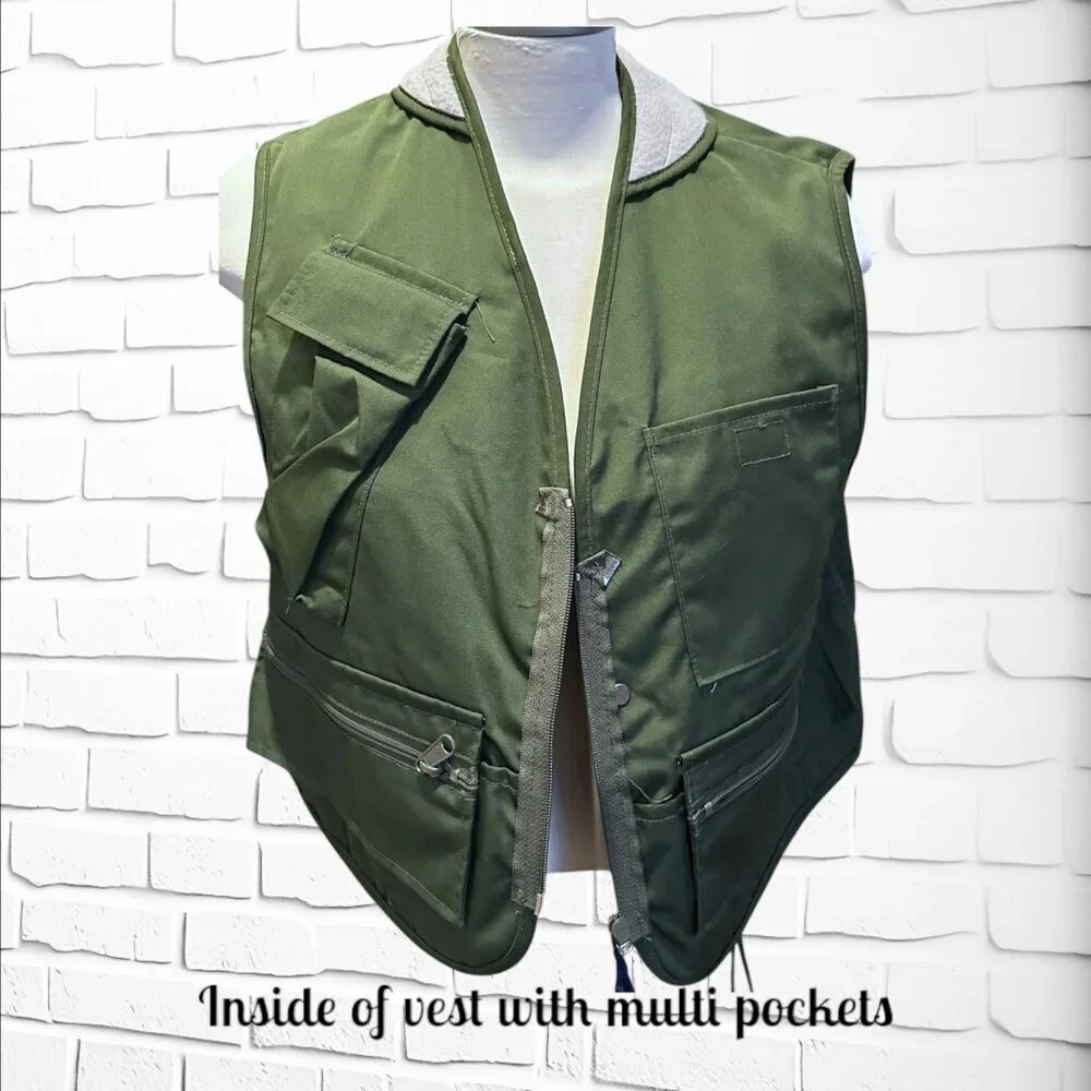 Vintage Columbia Sportswear Green Utility Vest – Timeless Outdoor Style!  Med - Picture 8 of 9
